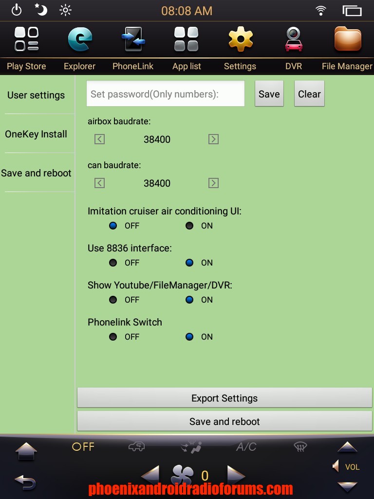 Phoenix Android Radio Px6 System Info 3