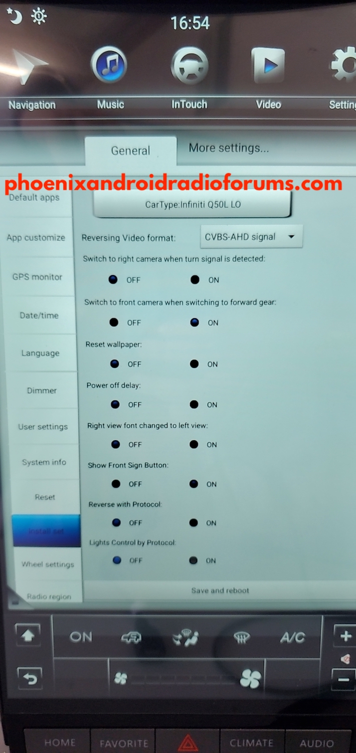 Phoenix Android Radio Px6 Install Set Default Settings 1