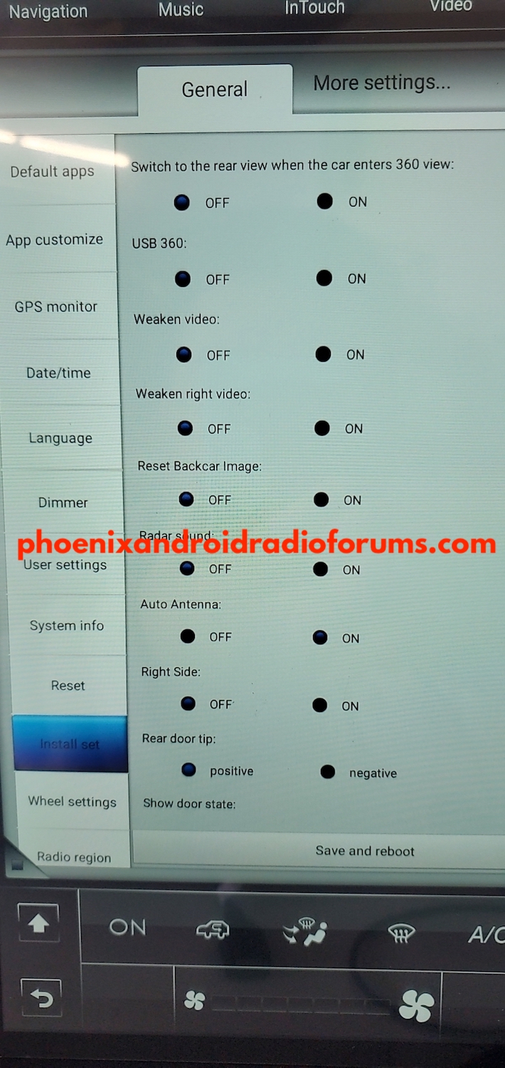Phoenix Android Radio Px6 Install Set Default Settings 2