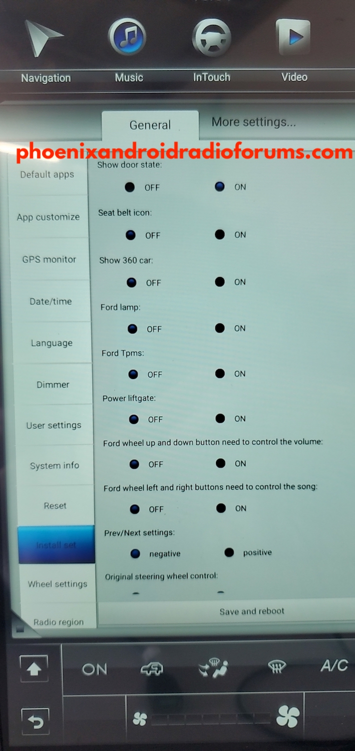 Phoenix Android Radio Px6 Install Set Default Settings 3