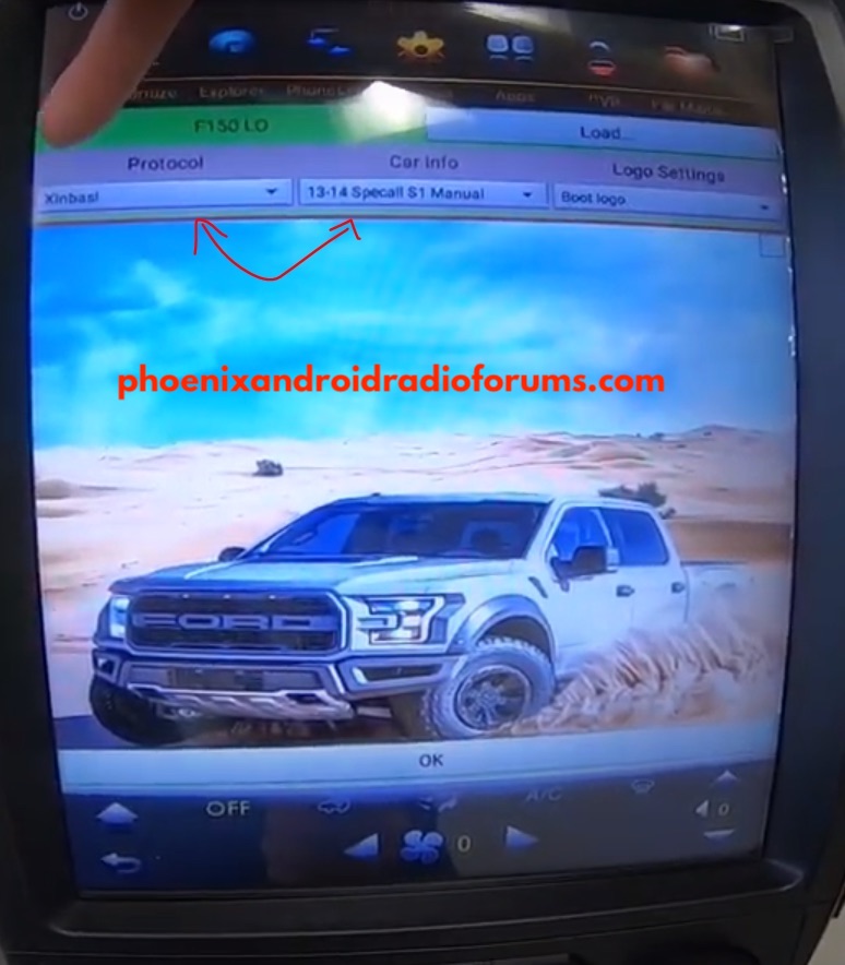Phoenix Android Radio Protocol Car Info Logo Settings Steps 3