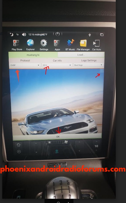 Phoenix Android Radio Protocol Car Info Logo Settings Steps 4
